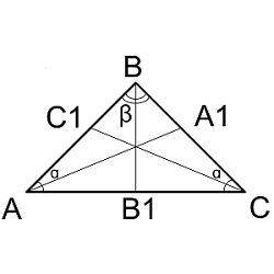 triangle ravnobedr bisectrisa