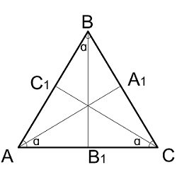 triangle ravnostor bisectrisa